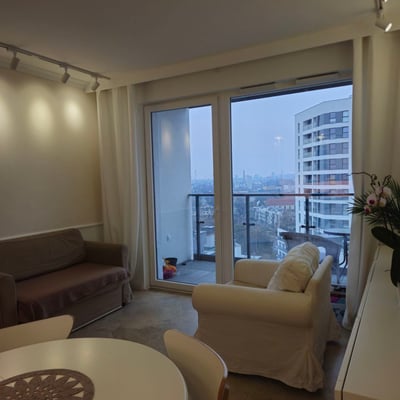 Rent of a bright 2-room apartment, Letnica district, Gdańsk, Poland